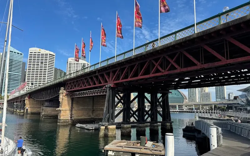 Pyrmont Bridge at Darling Harbour, Sydney