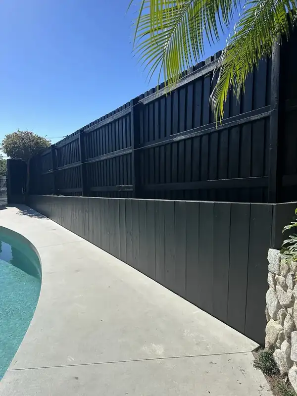 Poolside fence