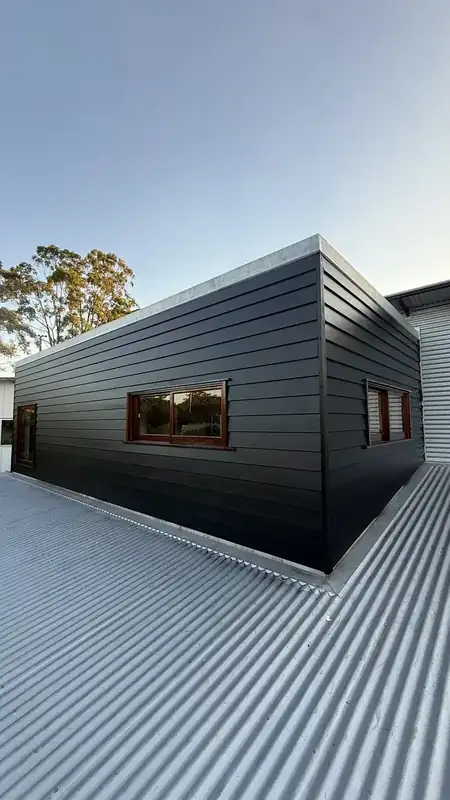 Dark cladding exterior