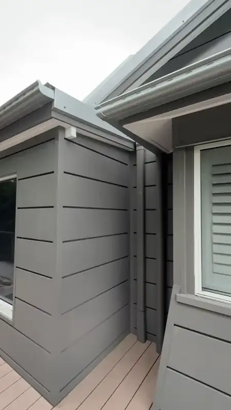 Grey cladding exterior