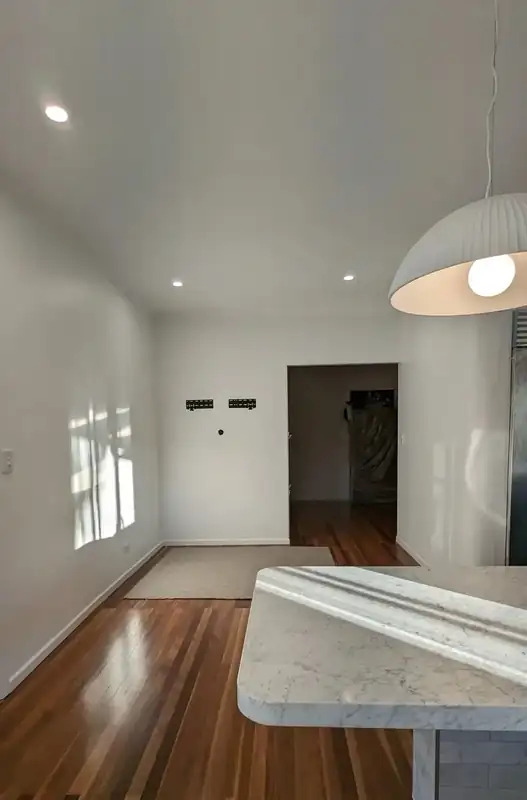 Kitchen and living area