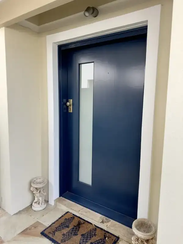 Navy front door