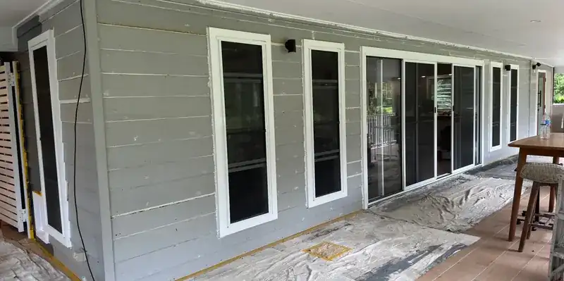 Weatherboard exterior repaint, before